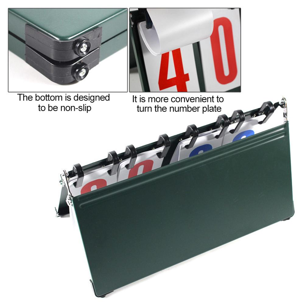 Scoreboard Score Keeper 4 Digital Portable Easy Flip Score Keeper for Basketball Tennis Table Tennis Soccer Volleyball