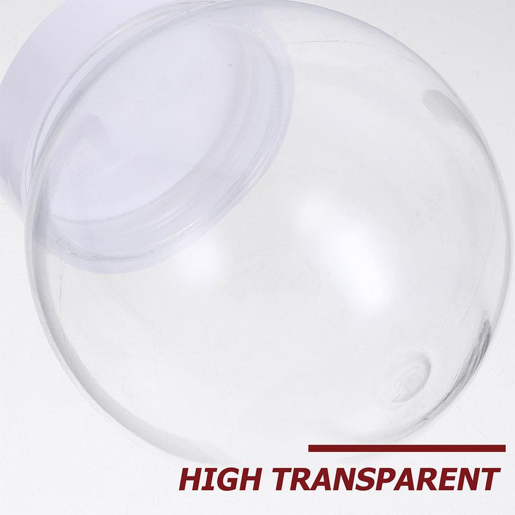 15Pcs Snow Globe Accessories Clear Plastic DIY Snow Globes Replacement Parts Winter Craft Kit Snowglobe Snowglobes