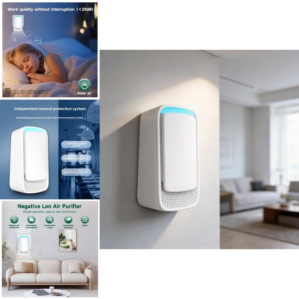 Indoor Air Cleaner With Ion Technology For Allergens And Pet Odors In Office And Home Use
