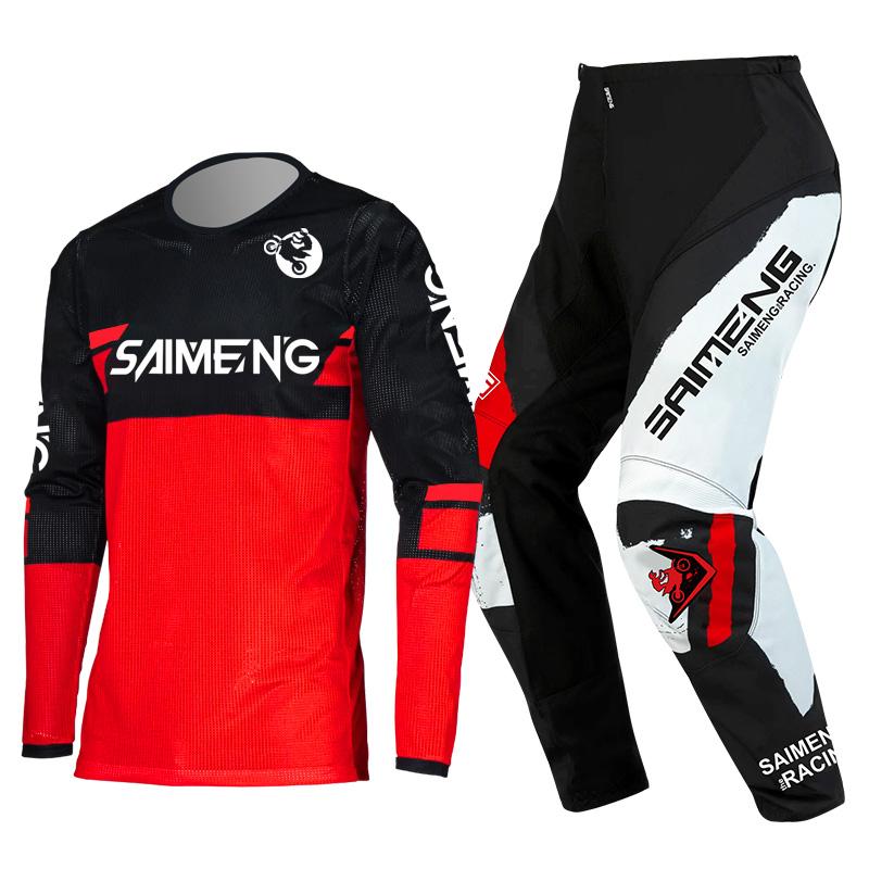 Motokrosová sada pro děti 4 5 6 7 8 9 10 11 12 13 let Mladé dítě Motocykl chlapec dívka Dres Sady kalhot závodní kombinéza Off-road Enduro MX MTB