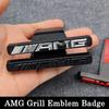 1 pièce Grille de Capot Avant Emblème Badge Accessoire Auto pour Logo AMG X253 X247 W205 W206 W212 W213 W177 W167 GT C63