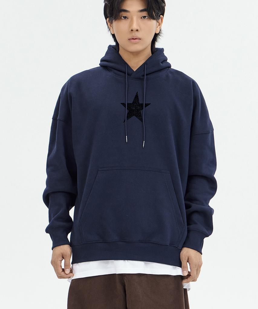 Cross Star Hood Navy