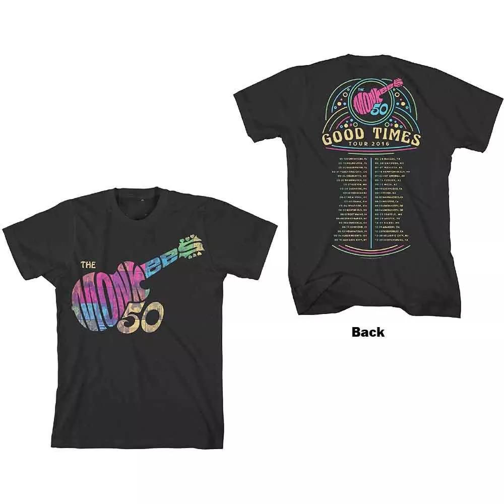 The Monkees Band Good Times Tour 2016 Double Sided T Shirt Full Size S-5XL Unisex T-Shirt M