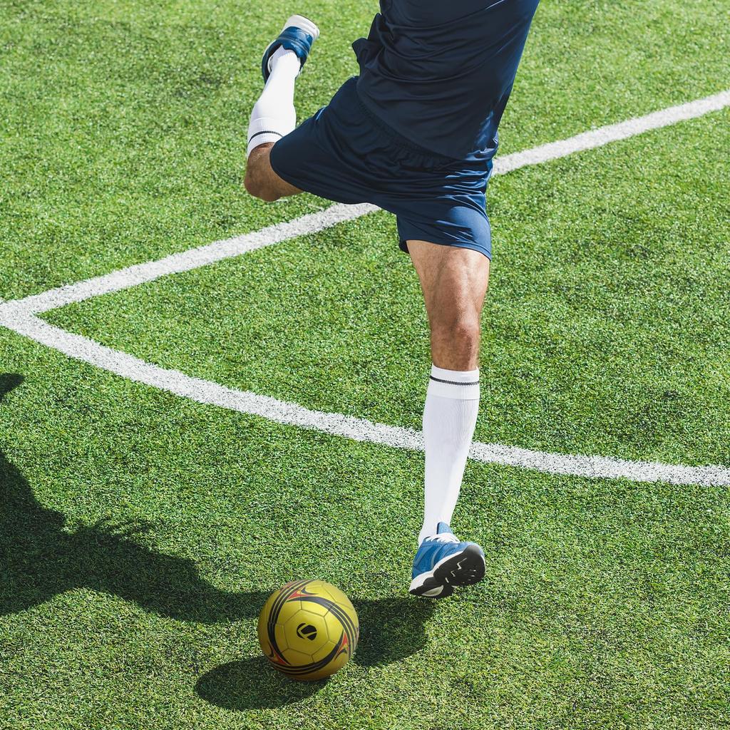 Fantecia Bomba Tamanho Futebol Couro Treino Certificado para Ensino Médio e Fundamental Bola Preto Dourado, 5, Incluído, Bola, Adultos, Faculdade, Escola,