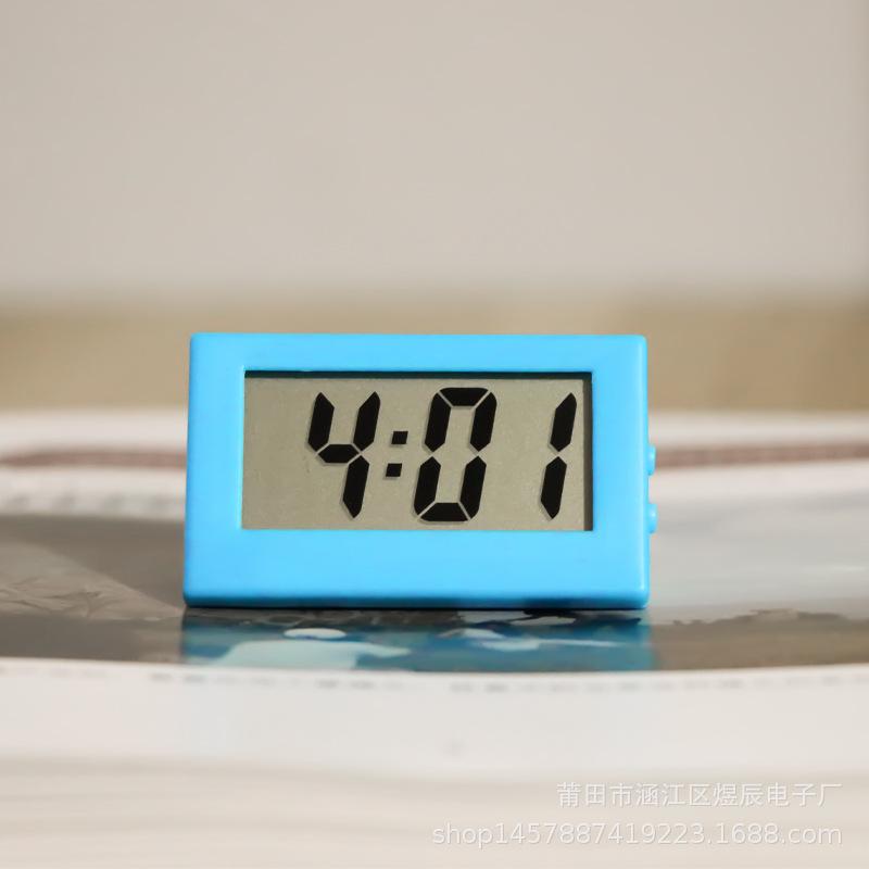 Bedroom Simple Small Electronic Watch Portable Old Man Big Word Table Student Exam Mute Desktop Clock Mini LED Digital Clock