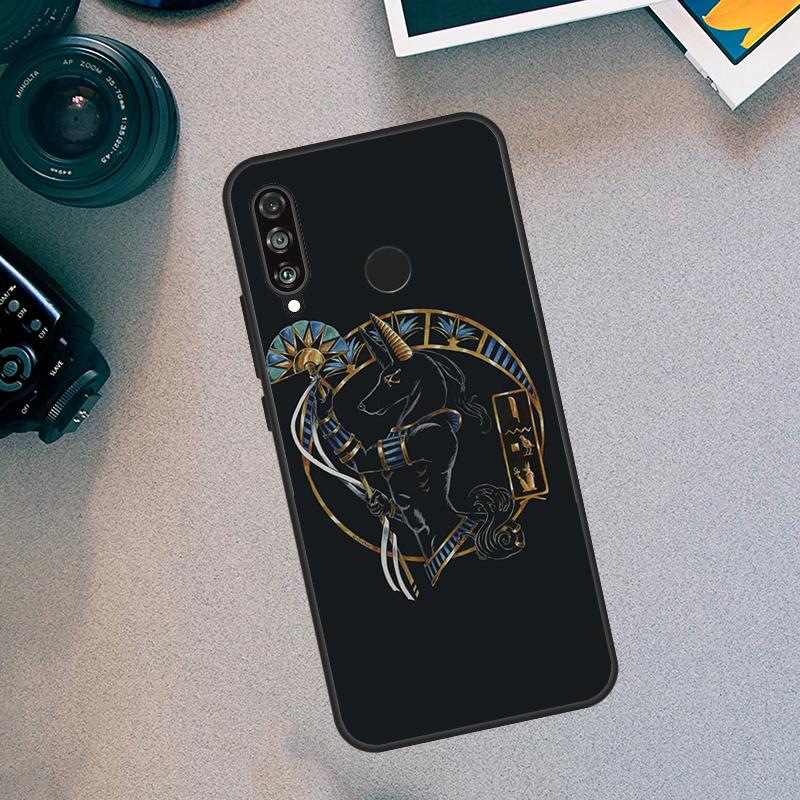 Egypt Nefertiti Anubis Ankh For Huawei Nova 12i 12s 11i 7i 8i Y73 Y70 Y90 Y60 Y72 Y61 Y91 9 10 SE P40 Lite P30 Pro Case