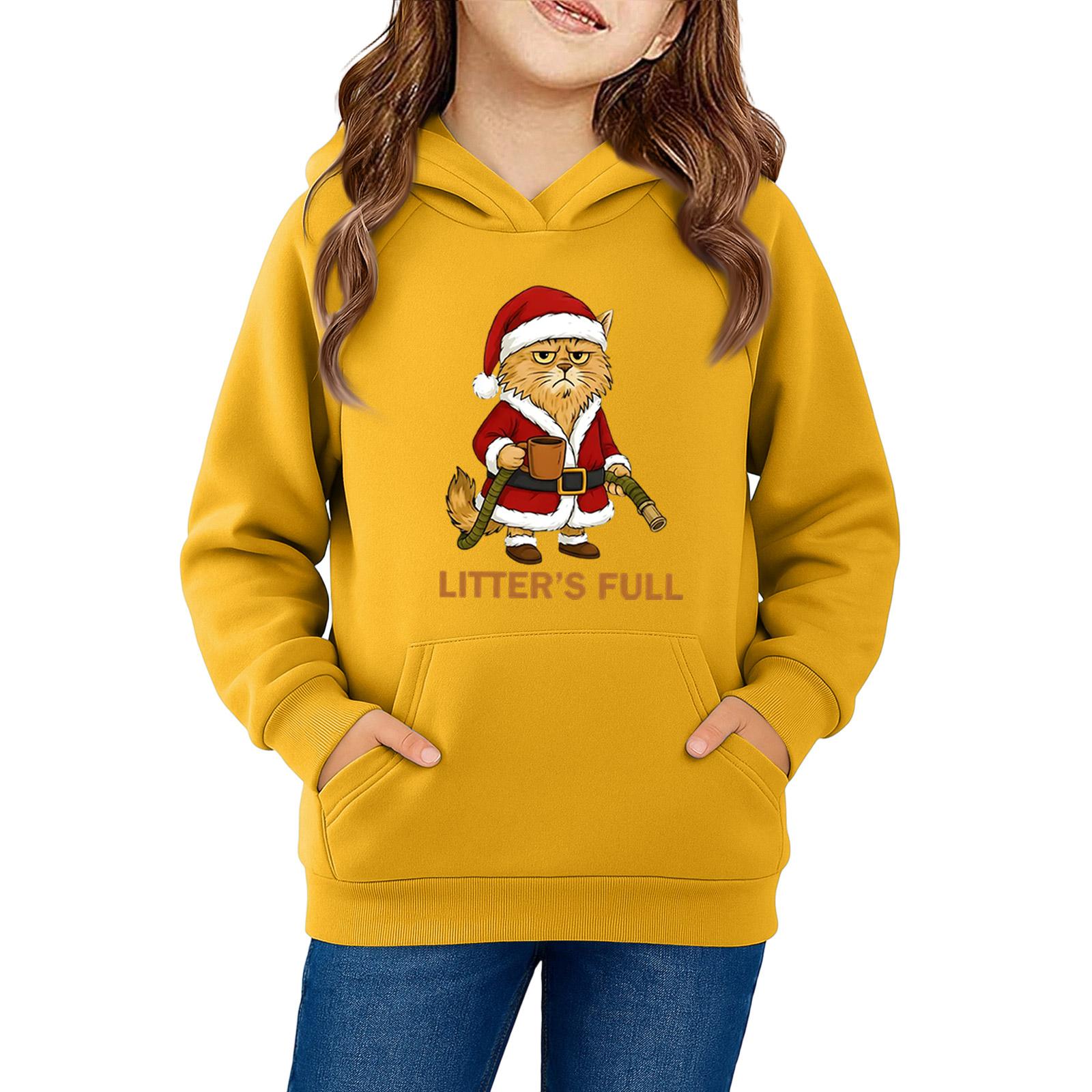 

Толстовки для девочек-подростков, толстовки с длинным рукавом, пуловер с завязками, симпатичная толстовка большого размера 160 жёлтый