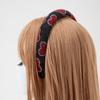 Baroque Heart Pattern Rhinestone Sponge Pad Headband Girls Women's Colored Rhinestone Adult Plastic Hairband Accessories