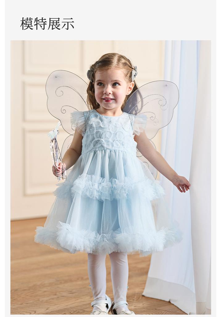 David Bella Children's Birthday Dress Summer Dress New Girl's Year One Dress Baby Mesh Dress
