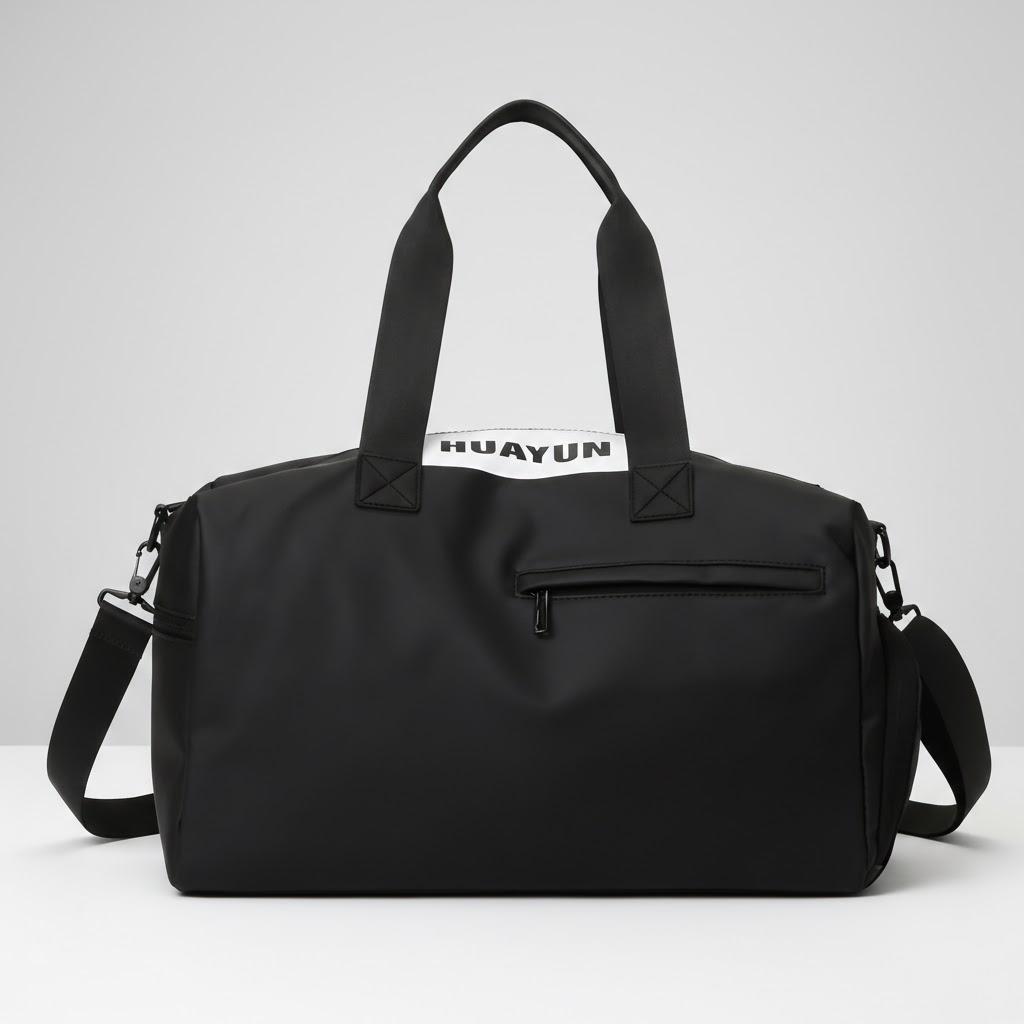 Спортивный рюкзак большой емкости Сумка для спортзала Отделение для мокрых и сухих вещей Легкий Многофункциональный для Путешествий Тренировок Школы Выходных чёрный