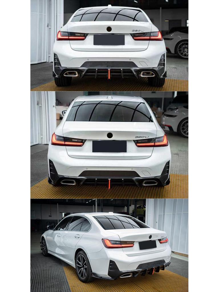 BMW 3 Series G20 AE Style Body Kit: Front Lip, Hood Deflectors, Rear Lip, Side Skirts, Fender