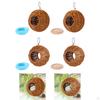 Hanging Imitation Rattan Bird Nest Hammock Home Decor Gift Hand Woven Parrot House with Cushion for