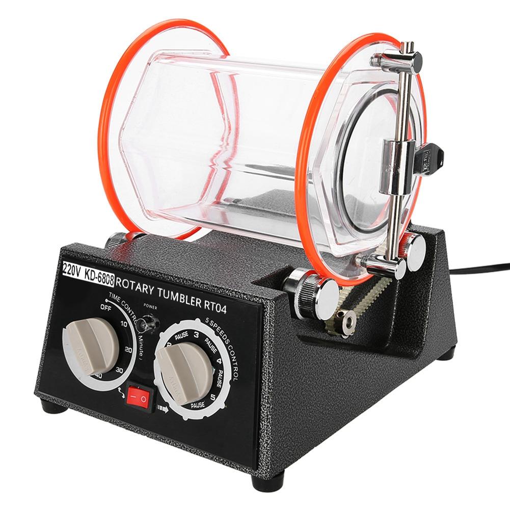 Rotary Tumbler Jewelry Polisher Machine Polishing Bead Cleaner KD-6808