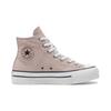 Converse All Star Light Canvas Durable Height Increasing Shock Absorbing High Top Kids Sneakers Kids Sneakers Pink White A08711C