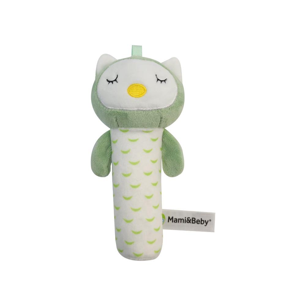 Squeaky Sound Soft Stuffed Animal Rattle Cartoon Animals Plush Rattles  Bed Hanging