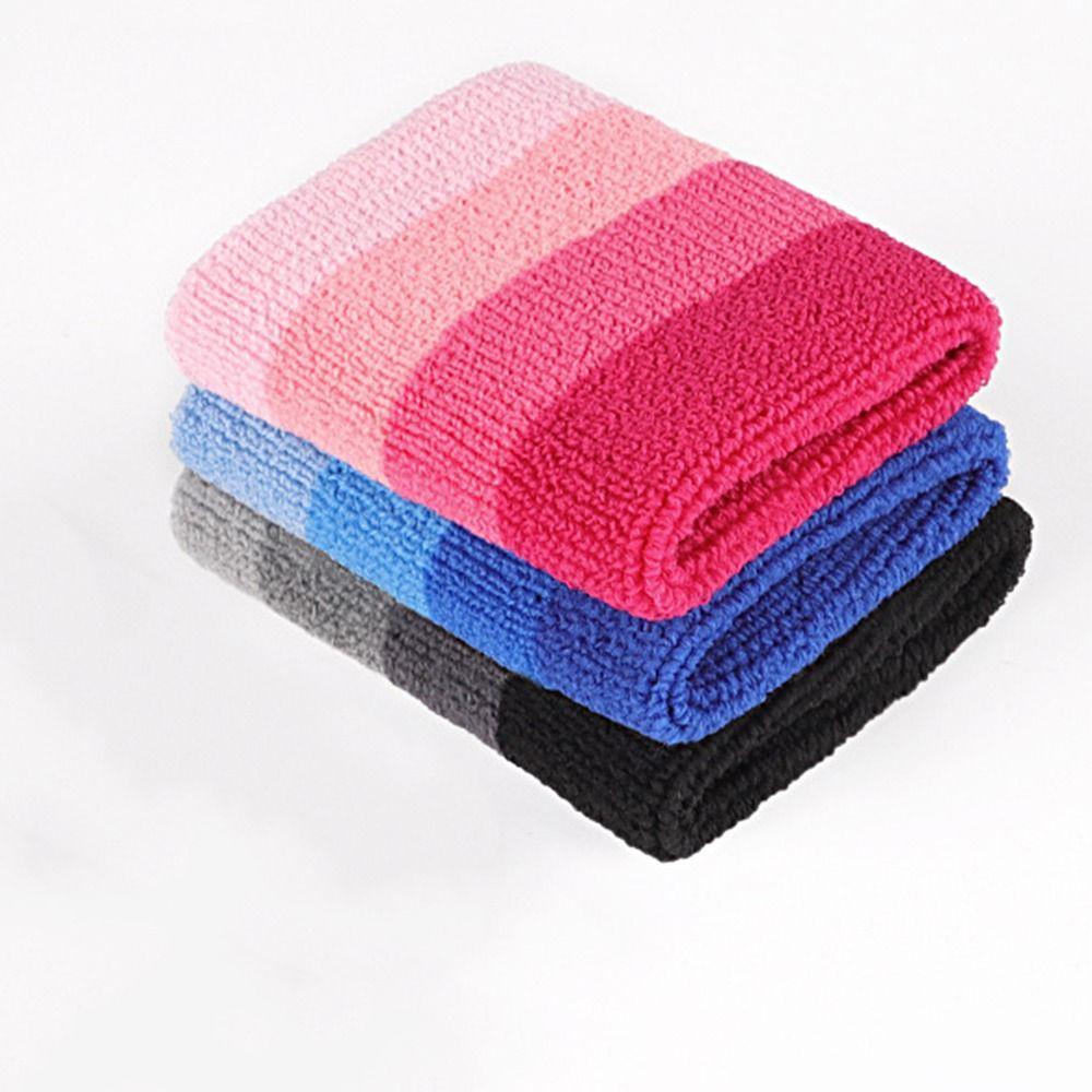 2pcs/pair Colorful Sweat Band Polyester Sport Wristband Yoga Wrist Wrap  Table Tennis