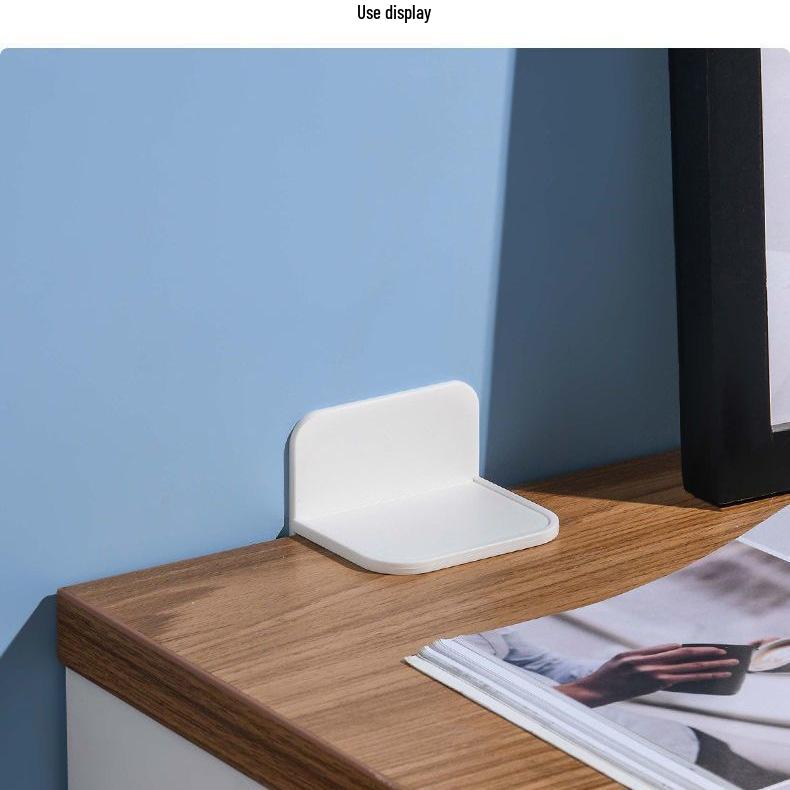 Punch-Free Cabinet Anti-Tip Fixing Bracket for Kitchen Furniture and Wall-Mounted Right-Angle Stabilizer