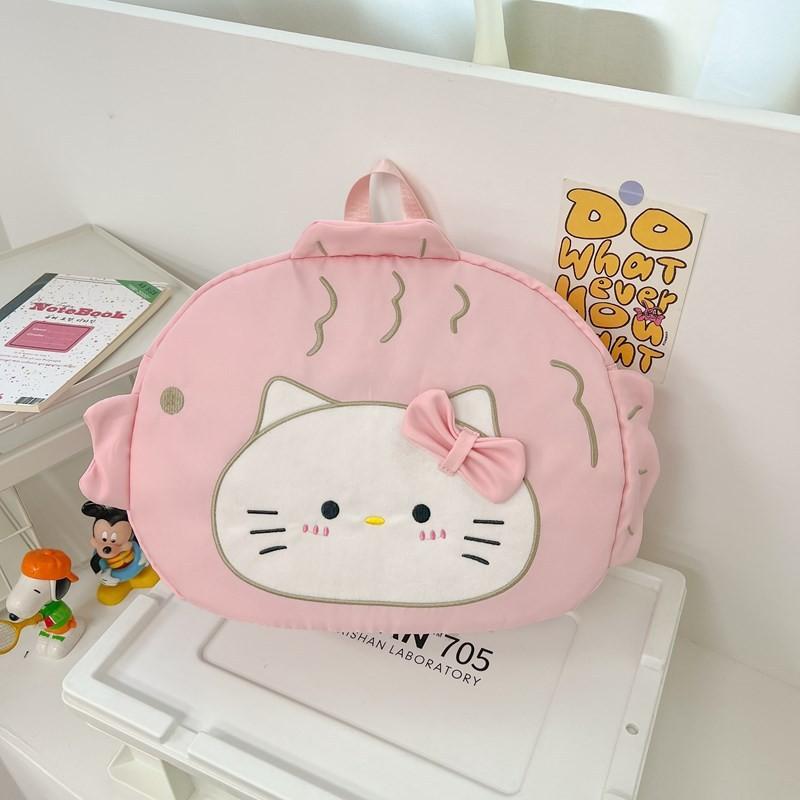 Backpack Cat Pattern Student Large Capacity Outdoor Cartoon Schoolbag Leisure