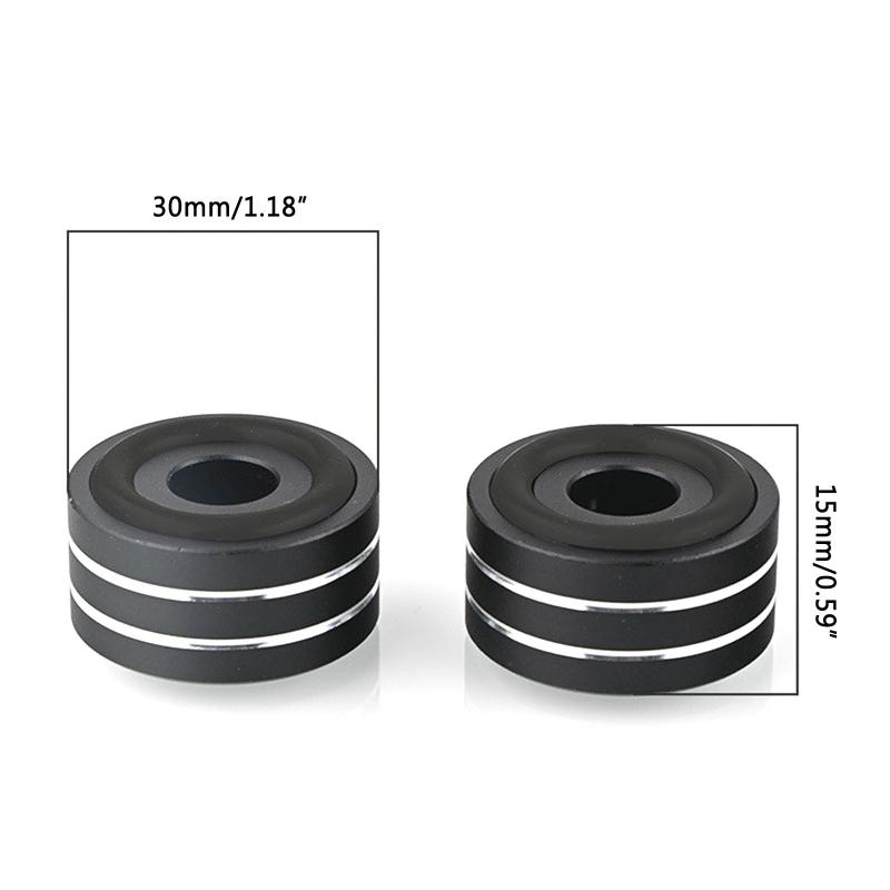 4 PCS /set Speaker Floor Protector Mats 30X15mm Shock and Noise Cancelling Mat peaker Spikes Floor Protectors Shoes Mat