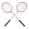 2ks Badmintonová raketa Ferroalloy Integrovaná Primární Badmintonová raketa s Nylonovou rukojetí Červená