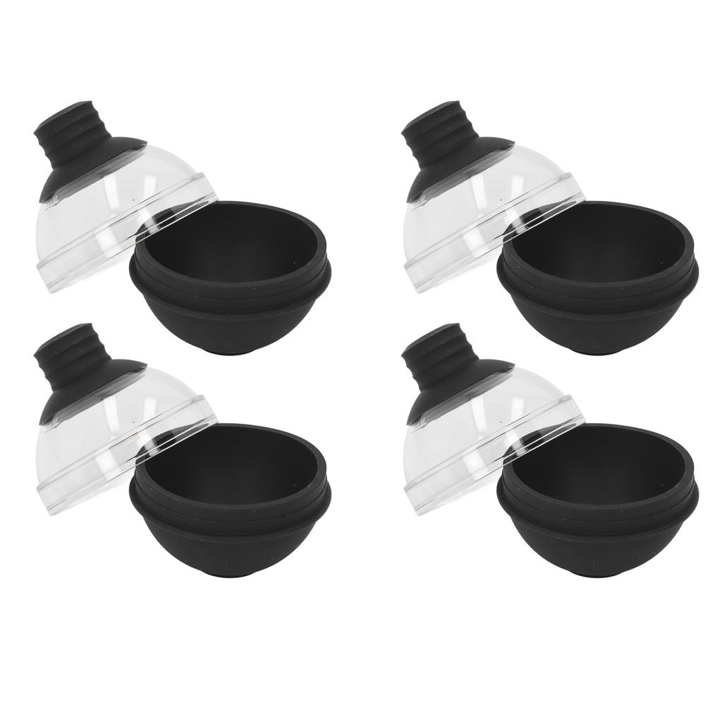 4Pcs Ice Ball Mould Silicone Sphere Ice Cube for Cocktails Bourbons Beverages 6cm Diameter