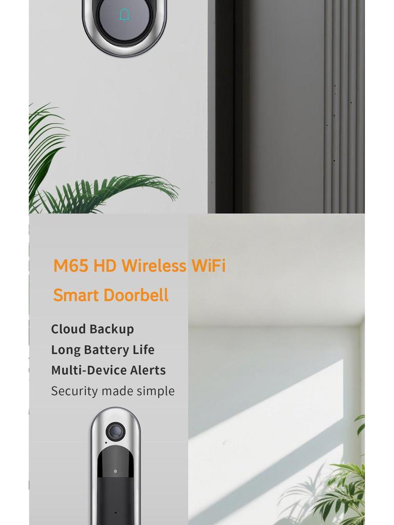 Two-Way Intercom Doorbell with Night Vision & Mobile Monitoring