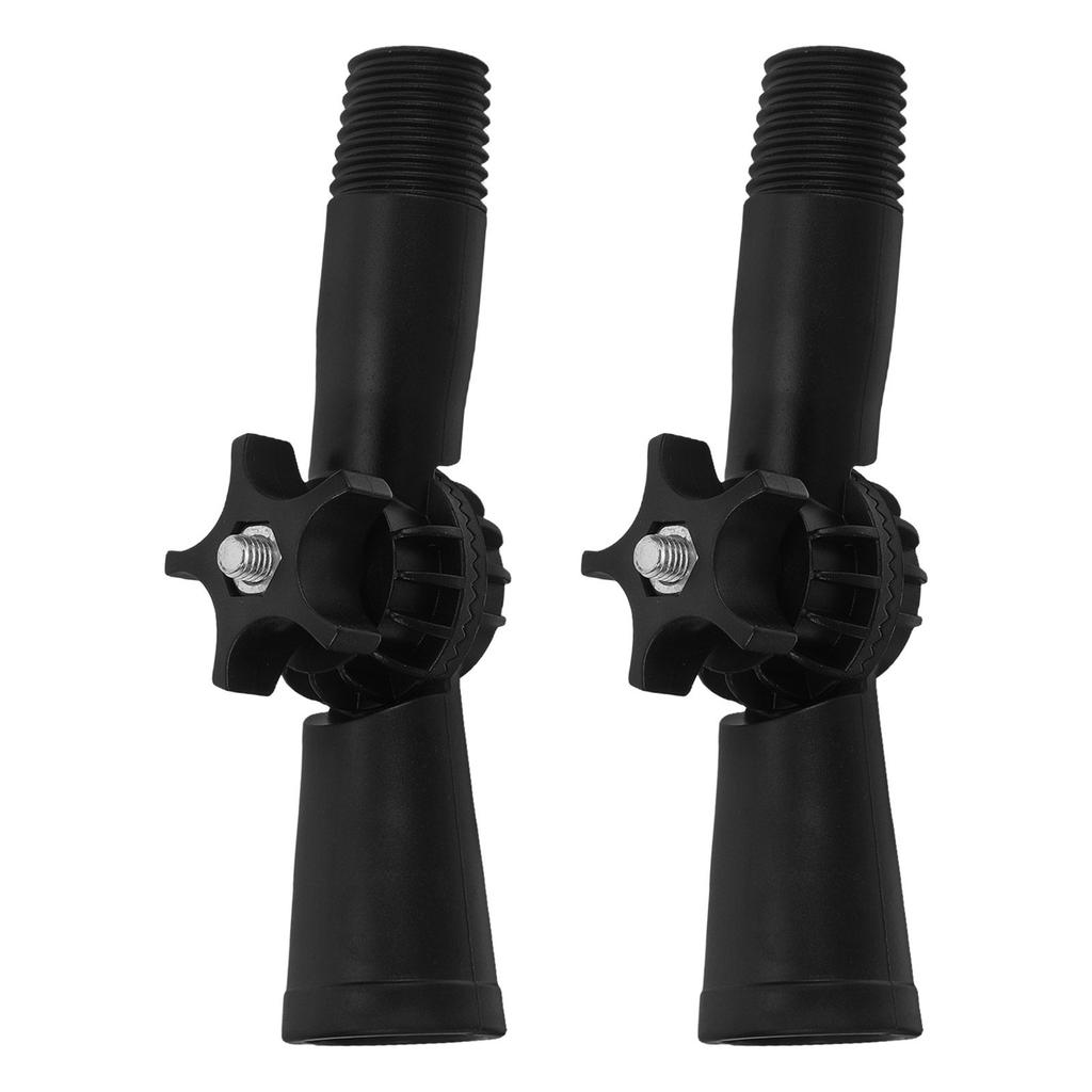 2pcs Threaded Rod Extension Pole Angle Adapter Joint, Rotatable Swivel Connector For Mop Handles Duster Accessories, 18mm ID