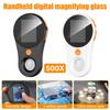 500X Digital Microscope 1080P Video Coin Microscopio with Magnifying Glass With 8Leds for Electronics Repair Tool
