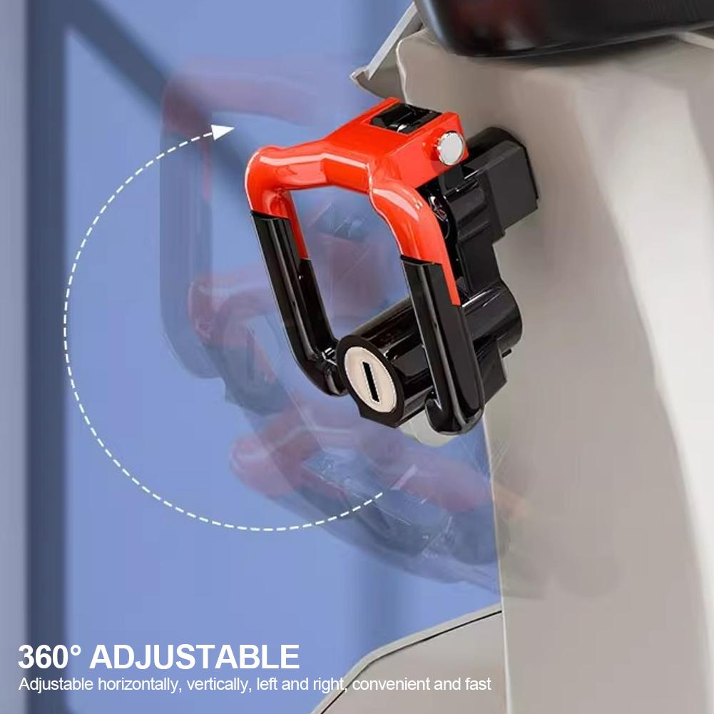 Universal Motorcycle Helmet Lock Motorbike Scooter Hook Anti-theft Safety Lock Helmet Lock Hanging Hanger Lock with Two Keys