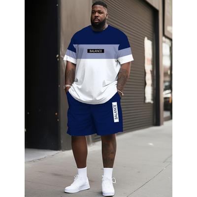 Ensemble de Sport Deux-pièces Homme Motif Color Block