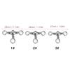 Fishing Connector Swivels Triple Swivels  Flexible Three Way Rolling Swivels Triple Swivel Fishing Connectors