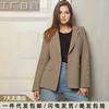 Autumn Winter Office Lady Loose Casual Suit Coat Women Solid Color Single Breasted Blazers Outwear Top