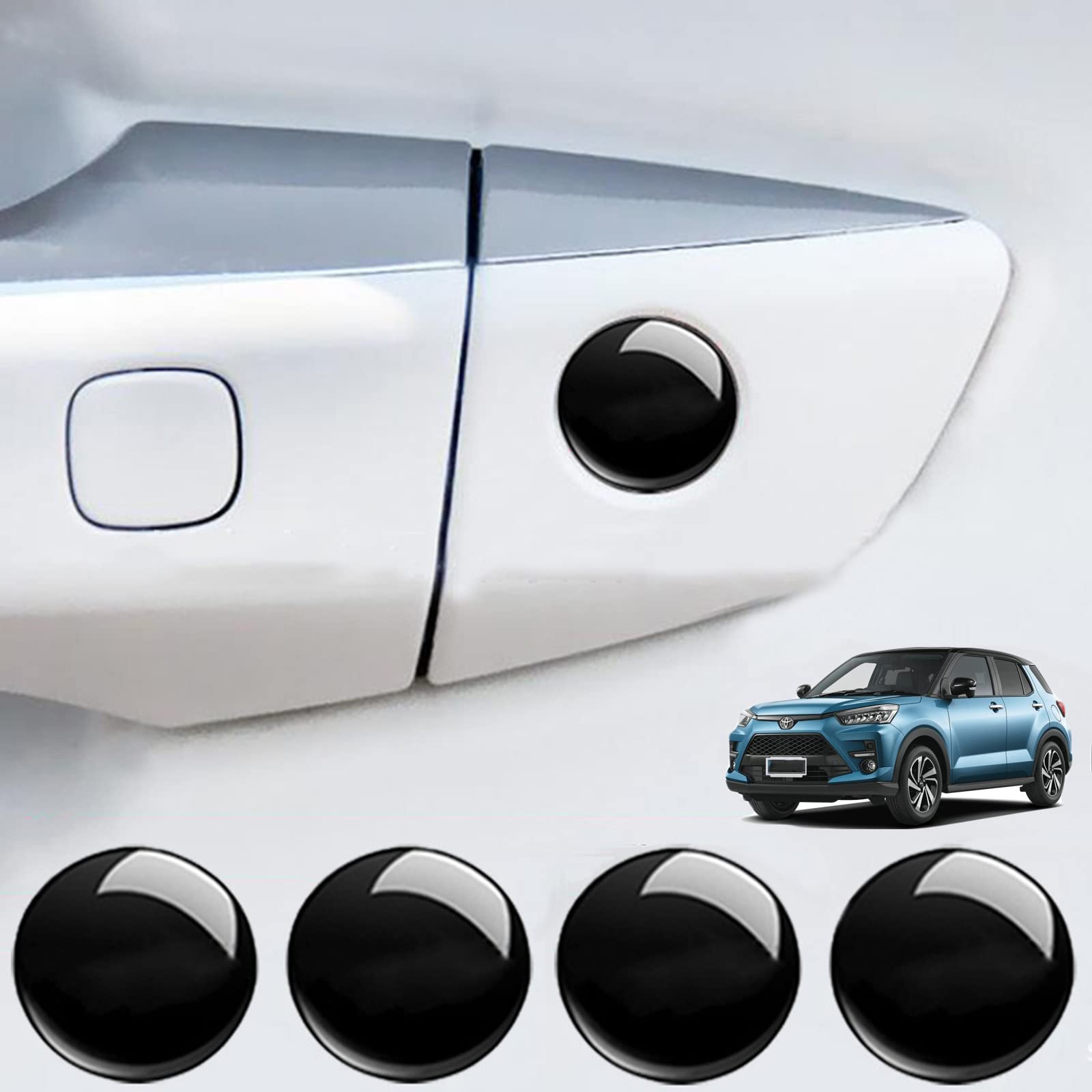 

Meet-U Накладка на замочную скважину двери автомобиля Toyota для Toyota Corolla Cross, Hiace, RAV4, Yaris Cross, чёрный