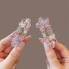 Rhinestone Bow Crystal Flower Hair Clip