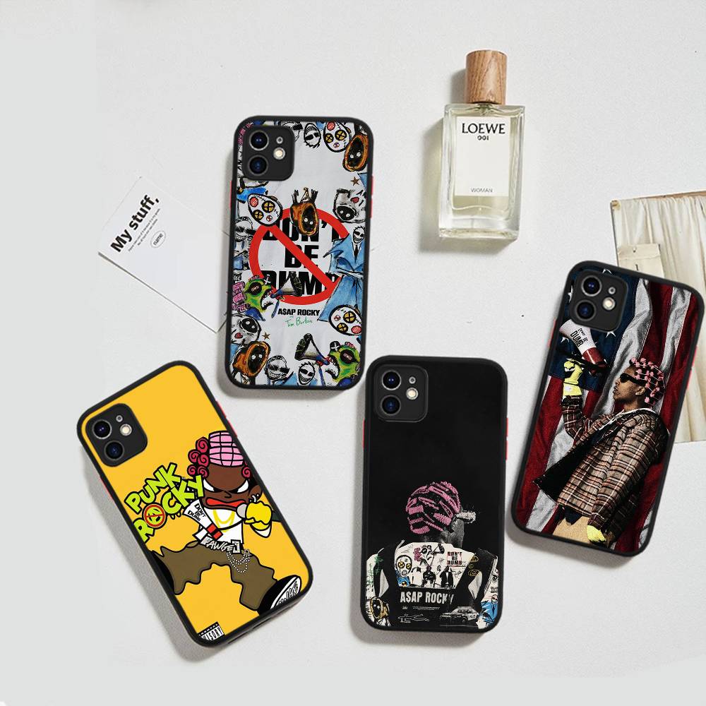 A-ASAP R-Rocky Non Essere Stupido Custodia Per Telefono Per IPhone 16e 16 15 14 13 12 11 Pro Max X XS Max Plus Opaca Trasparente