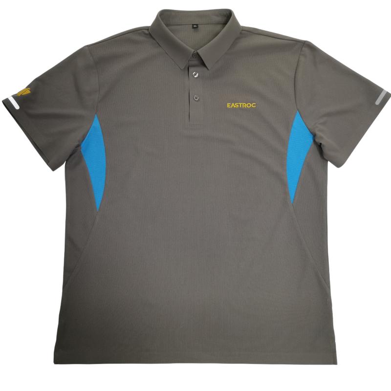 

Zhike Gray Short Sleeve Polo T-Shirt 2XL