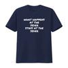 Passover What happens at the Seder stays Matzah Jewish T Shirt vintage Washed designer clothes homme streetwear Versatile