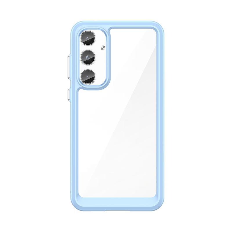 Para Samsung Galaxy A55 Capa de Silicone Transparente de Luxo Capa Samsung A55 Capa Protetora de Telefone TPU Capa Galaxy A55