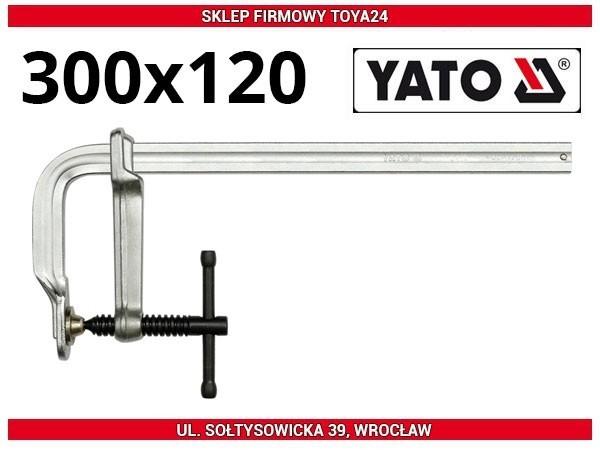 Carpenter's clamp, forged 300x120 mm / YT-6412 / YATO