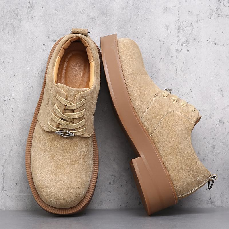 Fashion New Derby Men's Thick soled Shoes Minimalist high-quality casual style Office Business Hot selling youth shoes outdoor luxury