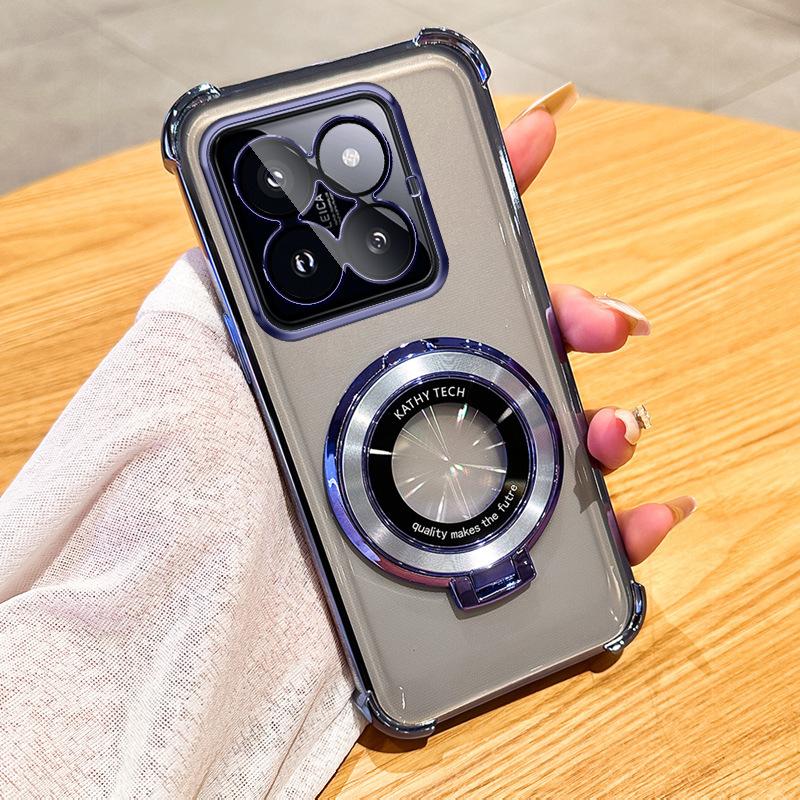 Luxury Shockproof Protective Cover Magnetic Stand Clear Case For GOOGLE PIXEL 9 With Holder Stand Cover