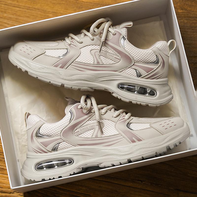 2025 Autumn Men's Shoes Sports Trend Fashion Versatile Sports Shoes Student Air Cushion Non-slip Casual Outdoor Running Shoes