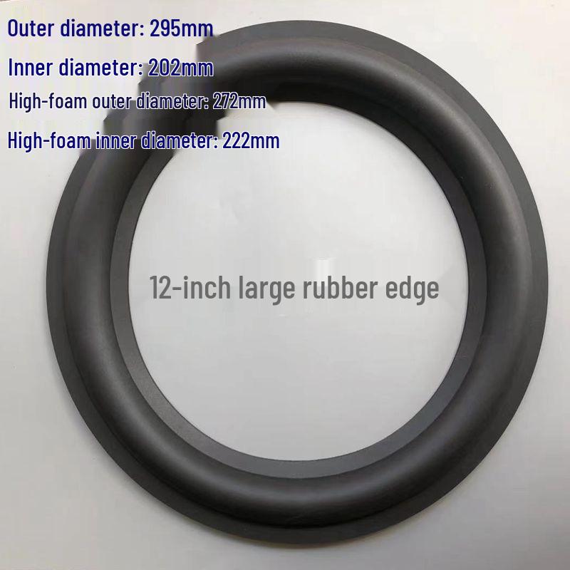 Speaker Repair Rubber Edge: Sizes 1.5/2/2.75/3/4/5/6/7/8/10/12 inches