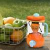 Carrot Blender Plush Toy Fun Drawstring Rotating Stuffed Vegetable Doll 6 Inches Interactive Wind-up Carrot Juicer Plushie Carrots Backpack Decor