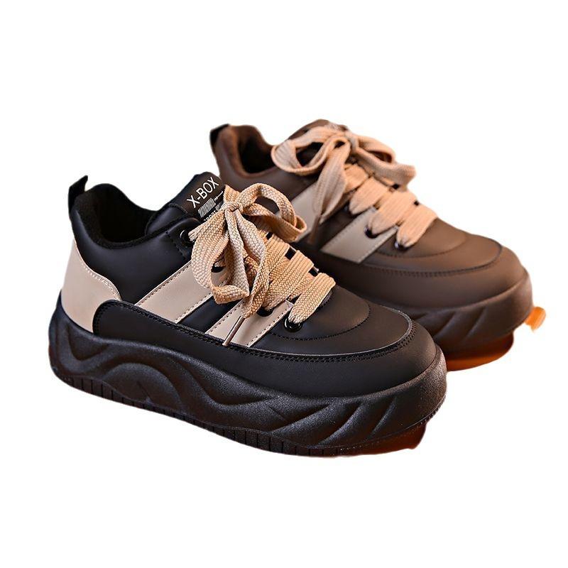 Thick baseplate shoes women's new autumn and winter warm cotton shoes versatile casual