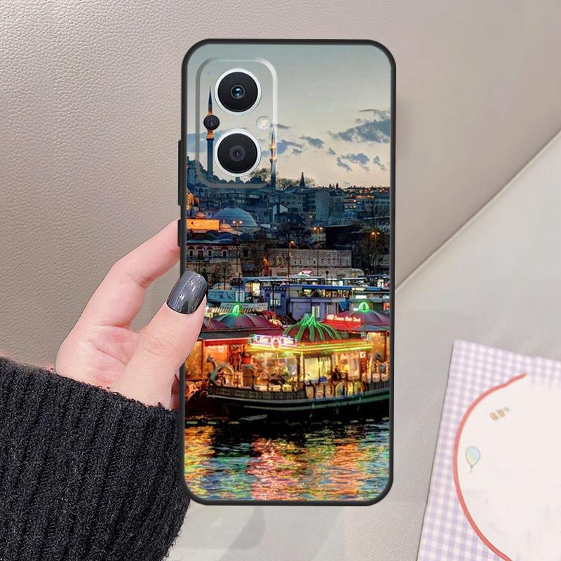 Turkey Istanbul Scenery Building Funda For OPPO Reno 10 11 12 13 14 Pro 8 7 Lite 11F 12F 13F 14F OPPO Find X8 X5 X6 X9 Pro Case