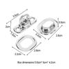Copper Locks Oval Eyelet Latch Rotating Latch Easy Installation High Reliability