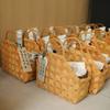 Natural Woven Bag Wooden Storage Box Multi-functional Hand-held Basket  Zongzi