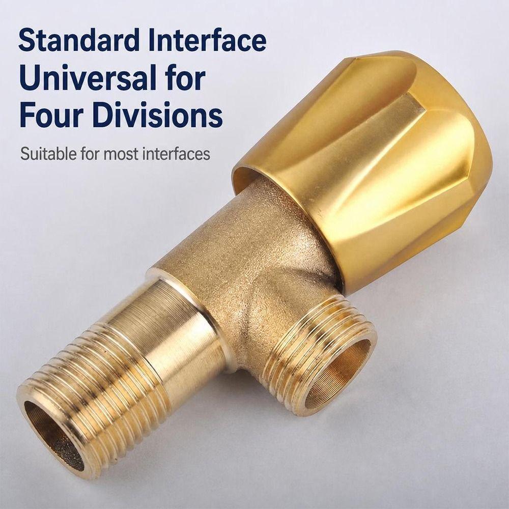 Color Coded Handle Triangle Valve Brass Water Supply Valve New Angle Valve  For Faucet