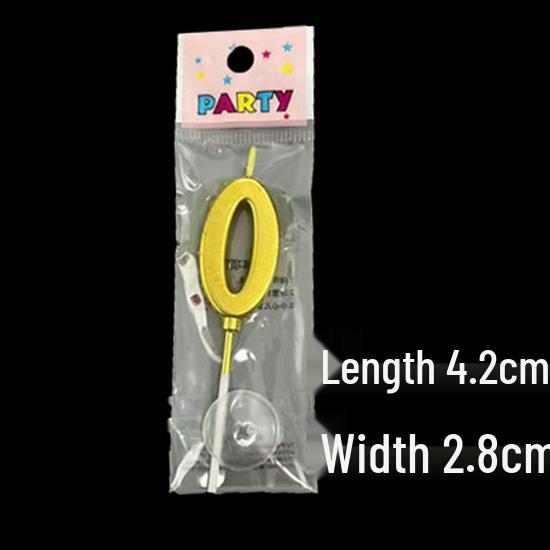 Gold Number Candles for Birthday Cake: Individually Bagged Cake Toppers for Children's First Birthday Decorations